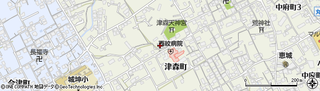 香川県丸亀市津森町639周辺の地図