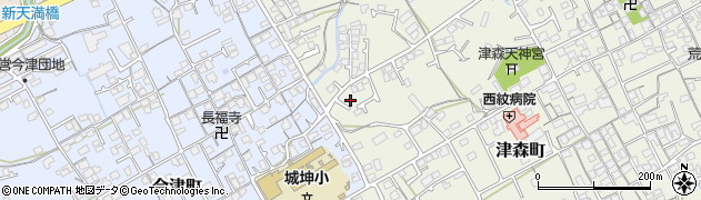 香川県丸亀市津森町910周辺の地図