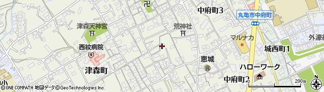 香川県丸亀市津森町80周辺の地図