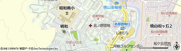 広島県呉市焼山此原町周辺の地図