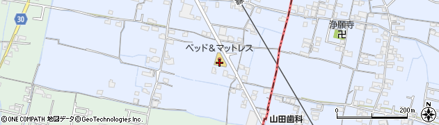 ベッドアンドマットレス亀田店周辺の地図