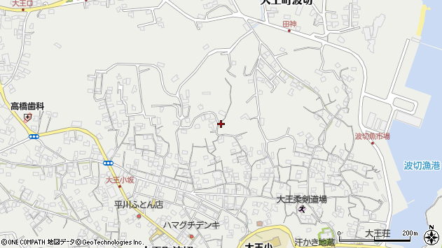 〒517-0603 三重県志摩市大王町波切の地図