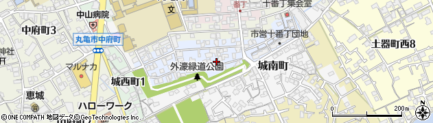 香川県丸亀市十番丁周辺の地図