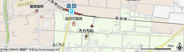 香川県さぬき市造田野間田659周辺の地図