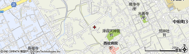 香川県丸亀市津森町708周辺の地図