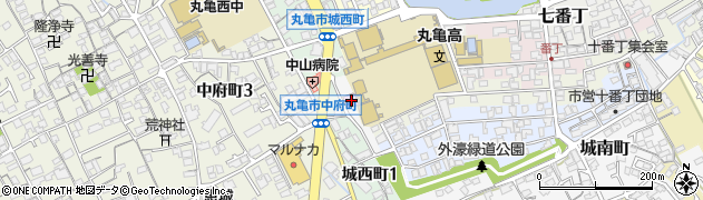 香川県立　丸亀武道館周辺の地図