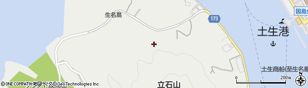 愛媛県上島町（越智郡）生名（北立石）周辺の地図