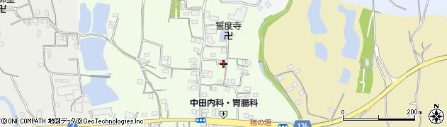 和歌山県紀の川市猪垣107周辺の地図