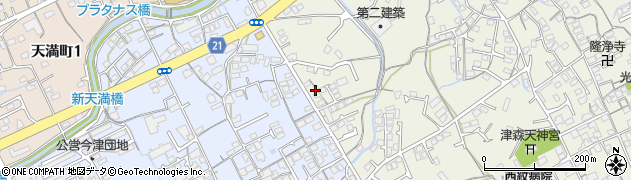 香川県丸亀市津森町849周辺の地図
