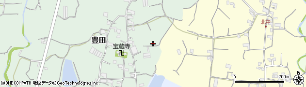 和歌山県紀の川市豊田周辺の地図