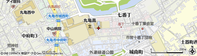 香川県丸亀市八番丁周辺の地図