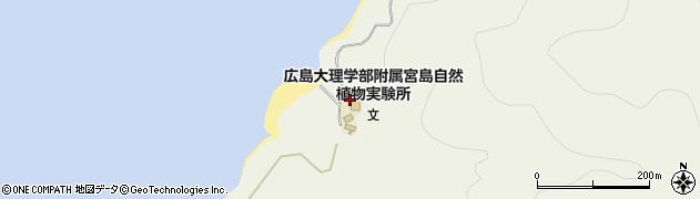 宮島自然植物実験所周辺の地図