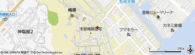 広島県廿日市市梅原周辺の地図