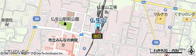仏生山駅周辺の地図