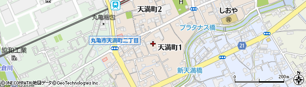 香川県丸亀市天満町周辺の地図