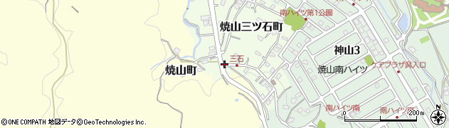 広島県呉市焼山三ツ石町周辺の地図