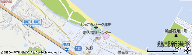 クアパーク津田周辺の地図