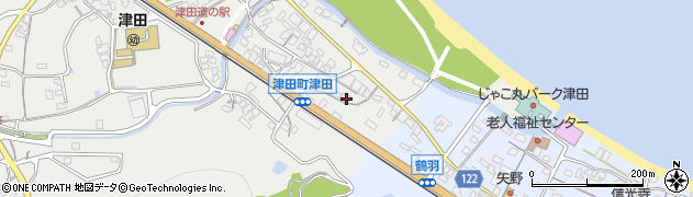 香川県さぬき市津田町津田22周辺の地図