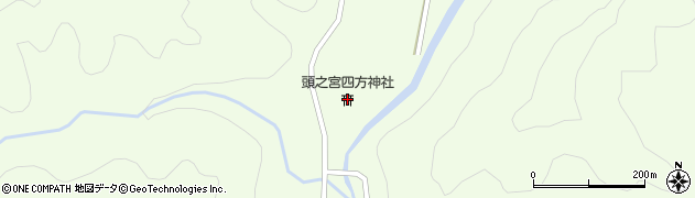 頭之宮四方神社周辺の地図