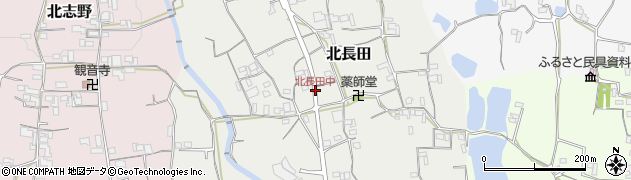 北長田中周辺の地図
