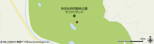 秋吉台サファリランド周辺の地図
