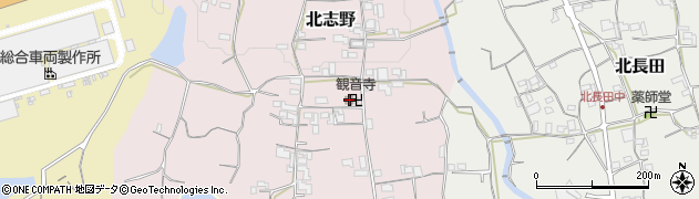 和歌山県紀の川市北志野92周辺の地図