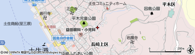 広島県尾道市因島土生町平木区乙周辺の地図