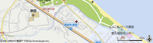 香川県さぬき市津田町津田17周辺の地図