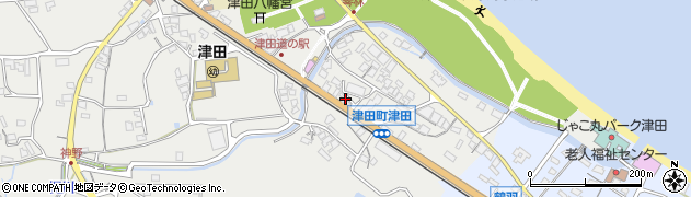 香川県さぬき市津田町津田77周辺の地図