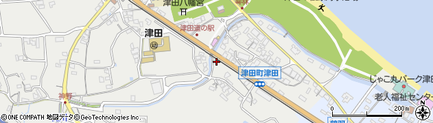 香川県さぬき市津田町津田97周辺の地図