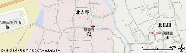 和歌山県紀の川市北志野493周辺の地図