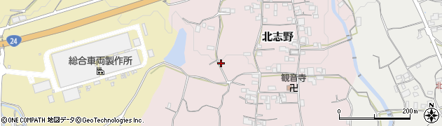 和歌山県紀の川市北志野337周辺の地図
