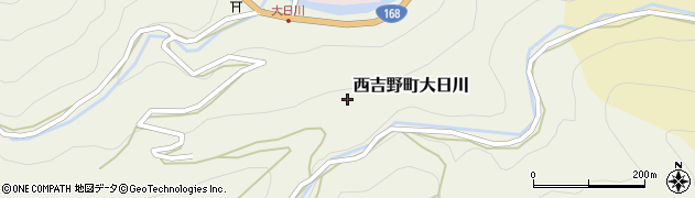 奈良県五條市西吉野町大日川周辺の地図