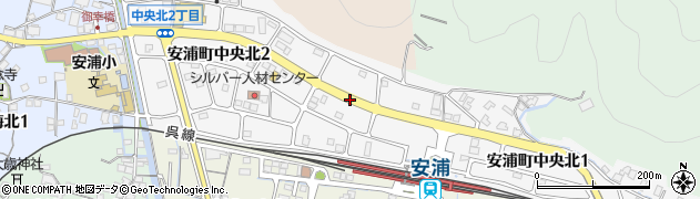 広島県呉市安浦町中央北周辺の地図