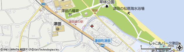 香川県さぬき市津田町津田11周辺の地図