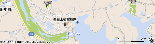 府中ダム周辺の地図