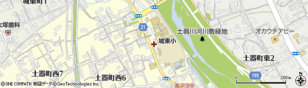徳島ラーメン 東大丸亀店周辺の地図