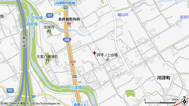 〒762-0025 香川県坂出市川津町の地図