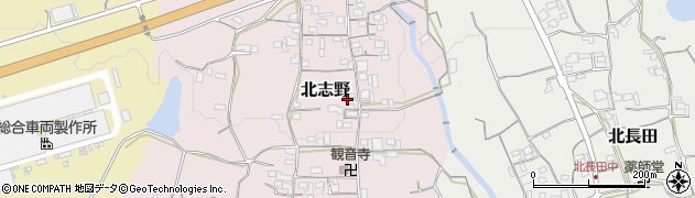 和歌山県紀の川市北志野358周辺の地図