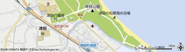 香川県さぬき市津田町津田3周辺の地図