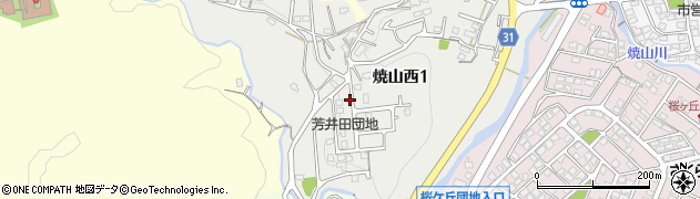 広島県呉市焼山西周辺の地図