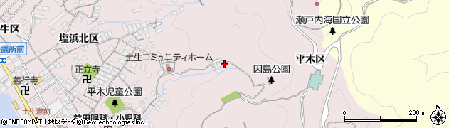 広島県尾道市因島土生町平木区2081周辺の地図