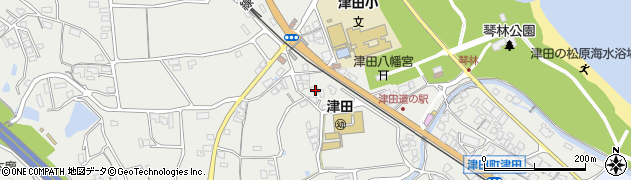 香川県さぬき市津田町津田156周辺の地図