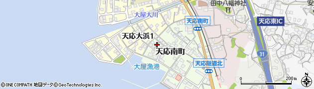広島県呉市天応南町周辺の地図