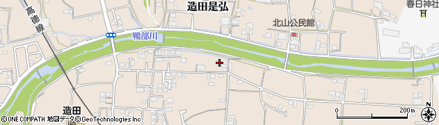 香川県さぬき市造田是弘940周辺の地図