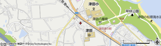 香川県さぬき市津田町津田157周辺の地図