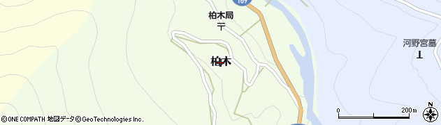 奈良県川上村（吉野郡）柏木周辺の地図