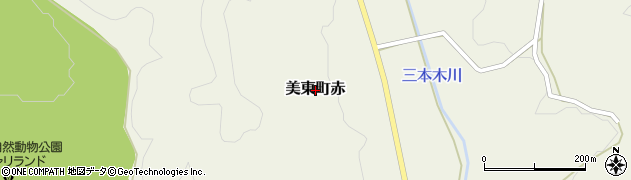 山口県美祢市美東町赤周辺の地図