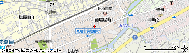 香川県丸亀市前塩屋町周辺の地図
