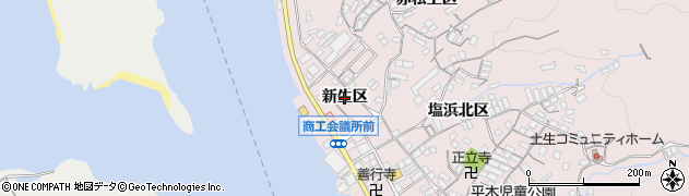 広島県尾道市因島土生町（新生区）周辺の地図